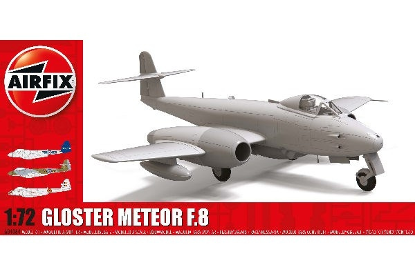 AIRFIX Gloster Meteor F.8 in de groep SPORT, VRIJE TIJD & HOBBY / Hobby / Kunststof modellen / Vliegtuigen/helikopters bij TP E-commerce Nordic AB (C29551)