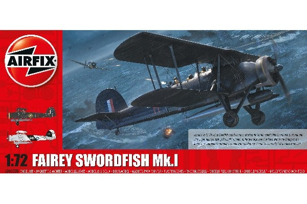 AIRFIX Fairey Swordfish Mk.I in de groep SPORT, VRIJE TIJD & HOBBY / Hobby / Kunststof modellen / Vliegtuigen/helikopters bij TP E-commerce Nordic AB (C29553)