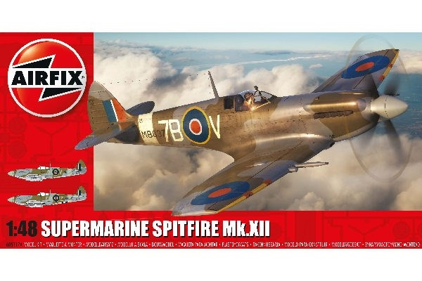 AIRFIX Supermarine Spitfire Mk.XII in de groep SPORT, VRIJE TIJD & HOBBY / Hobby / Kunststof modellen / Vliegtuigen/helikopters bij TP E-commerce Nordic AB (C29560)