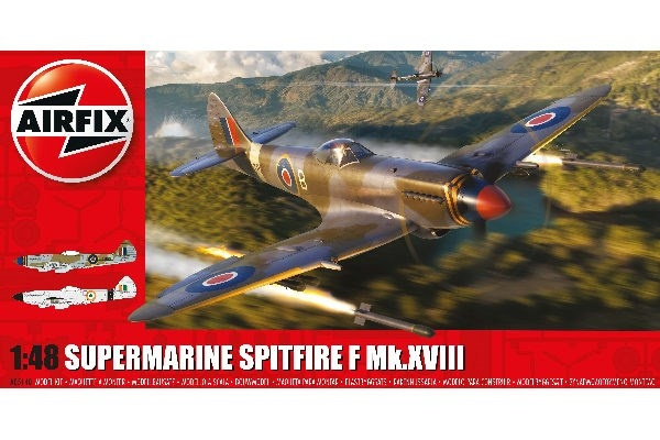 AIRFIX Supermarine Spitfire F Mk.XVIII in de groep SPORT, VRIJE TIJD & HOBBY / Hobby / Kunststof modellen / Vliegtuigen/helikopters bij TP E-commerce Nordic AB (C29562)