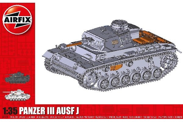 AIRFIX Panzer III AUSF J in de groep SPORT, VRIJE TIJD & HOBBY / Hobby / Kunststof modellen / Militaire voertuigen (land) bij TP E-commerce Nordic AB (C29569)