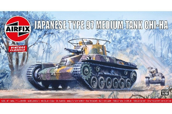 AIRFIX Type 97 Chi Ha Japanese Tank in de groep SPORT, VRIJE TIJD & HOBBY / Hobby / Kunststof modellen / Militaire voertuigen (land) bij TP E-commerce Nordic AB (C29578)
