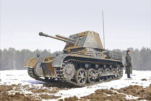ITALERI 1:35 Panzerjager I in de groep SPORT, VRIJE TIJD & HOBBY / Hobby / Kunststof modellen / Militaire voertuigen (land) bij TP E-commerce Nordic AB (C29750)