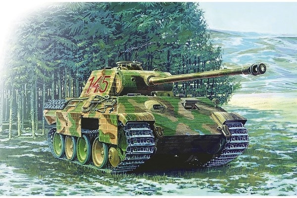 ITALERI 1:35 Sd.Kfc 171 Panther Ausf A in de groep SPORT, VRIJE TIJD & HOBBY / Hobby / Kunststof modellen / Militaire voertuigen (land) bij TP E-commerce Nordic AB (C29811)