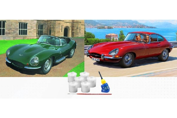 Revell Gift Set Jaguar 100th Anniversary in de groep SPORT, VRIJE TIJD & HOBBY / Hobby / Kunststof modellen / Auto\'s bij TP E-commerce Nordic AB (C29943)