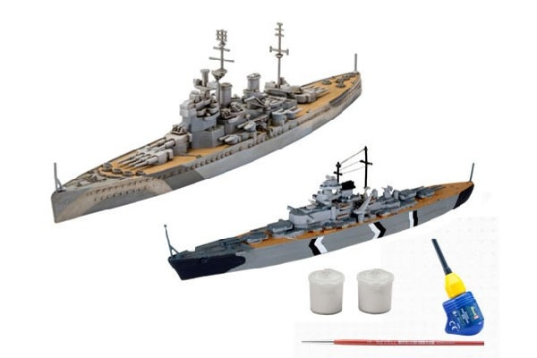 Revell First Diorama Set - Bismarck Battle in de groep SPORT, VRIJE TIJD & HOBBY / Hobby / Kunststof modellen / Schepen bij TP E-commerce Nordic AB (C29944)