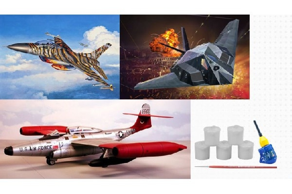 Revell Gift Set US Air Force 75th Anniversary in de groep SPORT, VRIJE TIJD & HOBBY / Hobby / Kunststof modellen / Vliegtuigen/helikopters bij TP E-commerce Nordic AB (C29946)