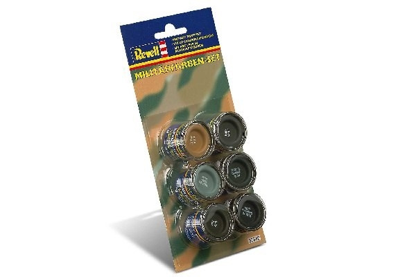 Revell Enamel Military colour set 6x14ml in de groep SPORT, VRIJE TIJD & HOBBY / Hobby / Hobbykleuren / Babylampen / Kleur ingesteld bij TP E-commerce Nordic AB (C30046)