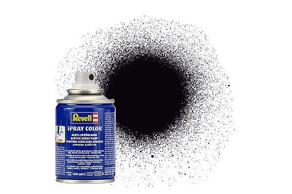 Revell Spray black mat 100 ml. in de groep SPORT, VRIJE TIJD & HOBBY / Hobby / Hobbykleuren / Babylampen / Spuitverf bij TP E-commerce Nordic AB (C30055)