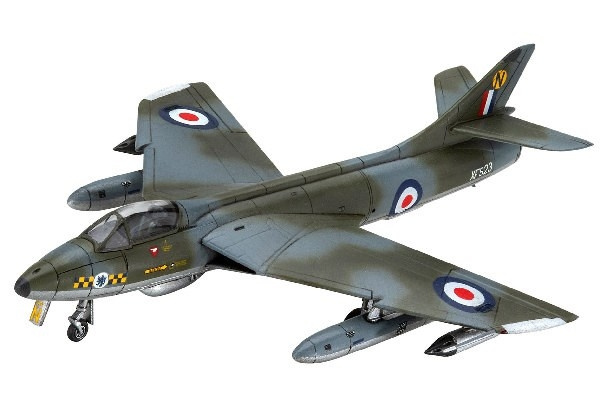 Revell Model Set Hawker Hunter FGA.9 in de groep SPORT, VRIJE TIJD & HOBBY / Hobby / Kunststof modellen / Vliegtuigen/helikopters bij TP E-commerce Nordic AB (C30153)