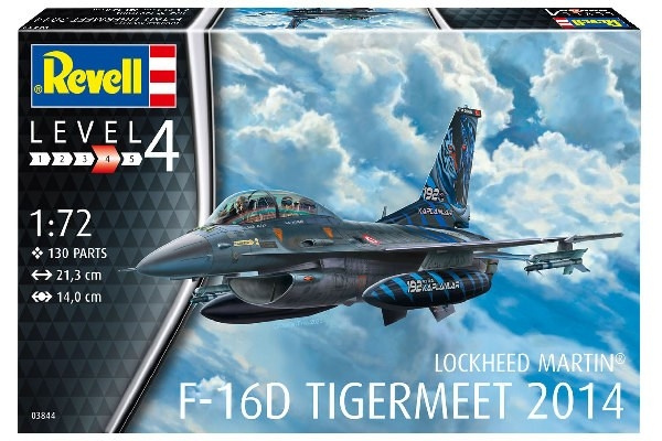 Revell Model Set F-16D Fighting Falcon 1:72 in de groep SPORT, VRIJE TIJD & HOBBY / Hobby / Kunststof modellen / Vliegtuigen/helikopters bij TP E-commerce Nordic AB (C30159)