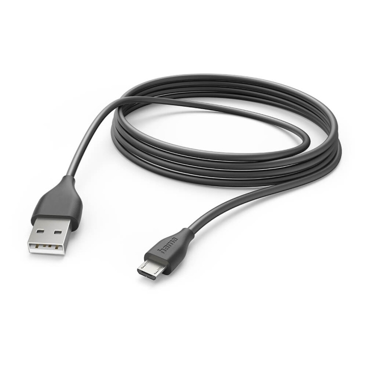 Hama Laddkabel USB-A till Micro-USB Svart 3,0m in de groep SMARTPHONE & TABLETS / Opladers & Kabels / Kabels / Kabels microUSB bij TP E-commerce Nordic AB (C30218)