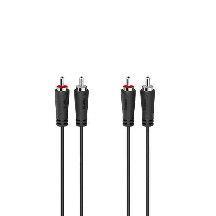 Hama Kabel Audio 2 RCA-kontakter - 2 RCA-kontakter 5,0m in de groep HOME ELECTRONICS / Kabels & Adapters / RCA / Kabels bij TP E-commerce Nordic AB (C30222)