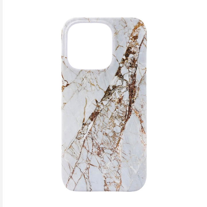 ONSALA Mobilskal MagSeries White Rhino Marble - iPhone 15 Pro in de groep SMARTPHONE & TABLETS / Mobielbescherming / Apple / iPhone 15 bij TP E-commerce Nordic AB (C30258)
