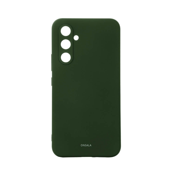 ONSALA Mobilskal Silikon Dark Green - Samsung Galaxy A54 5G in de groep SMARTPHONE & TABLETS / Mobielbescherming / Samsung bij TP E-commerce Nordic AB (C30359)