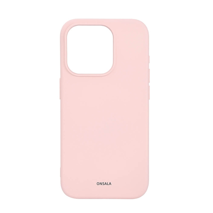 ONSALA Mobilskal med Silikonkänsla MagSeries Chalk Pink - iPhone 15 Pro in de groep SMARTPHONE & TABLETS / Mobielbescherming / Apple / iPhone 15 bij TP E-commerce Nordic AB (C30367)