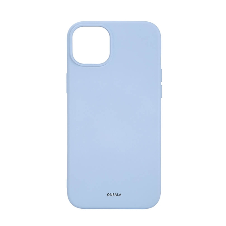 ONSALA Mobilskal med Silikonkänsla MagSeries Light Blue - iPhone 15 Plus in de groep SMARTPHONE & TABLETS / Mobielbescherming / Apple / iPhone 15 bij TP E-commerce Nordic AB (C30369)