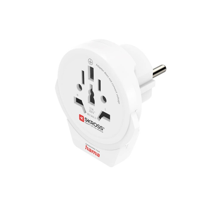 Hama Reseadapter Världen WORLD-EU in de groep HUISHOUDEN & TUIN / Elektriciteit & Verlichting / Reisadapters bij TP E-commerce Nordic AB (C30420)