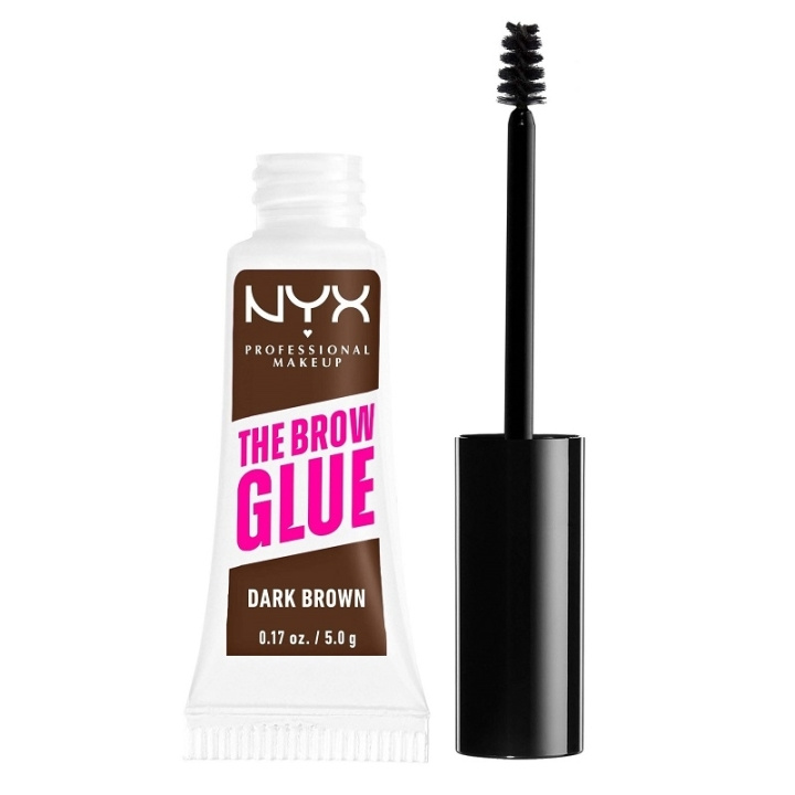 NYX PROF. MAKEUP The Brow Glue Instant Brow Styler 04 Dark Brown in de groep BEAUTY & HEALTH / Makeup / Ogen & Wenkbrauwen / Wenkbrauwgel bij TP E-commerce Nordic AB (C30457)