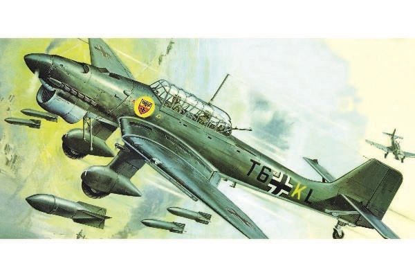 Airfix Junkers Ju87B Stuka 1:24 in de groep SPORT, VRIJE TIJD & HOBBY / Hobby / Kunststof modellen / Vliegtuigen/helikopters bij TP E-commerce Nordic AB (C30480)