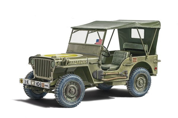 ITALERI 1:24 Willys Jeep MB “80th Year Anniversary” in de groep SPORT, VRIJE TIJD & HOBBY / Hobby / Kunststof modellen / Militaire voertuigen (land) bij TP E-commerce Nordic AB (C30537)