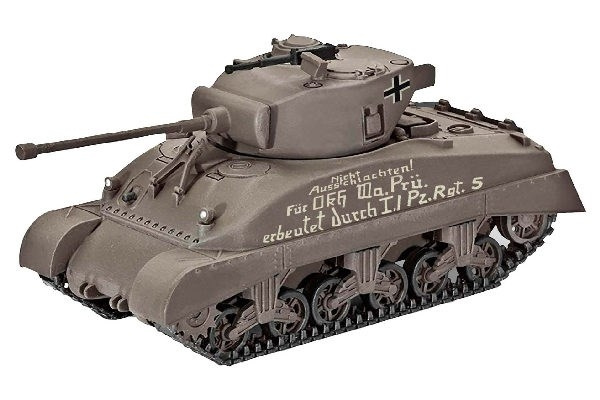 Revell Sherman M4A1 1:72 in de groep SPORT, VRIJE TIJD & HOBBY / Hobby / Kunststof modellen / Militaire voertuigen (land) bij TP E-commerce Nordic AB (C30553)