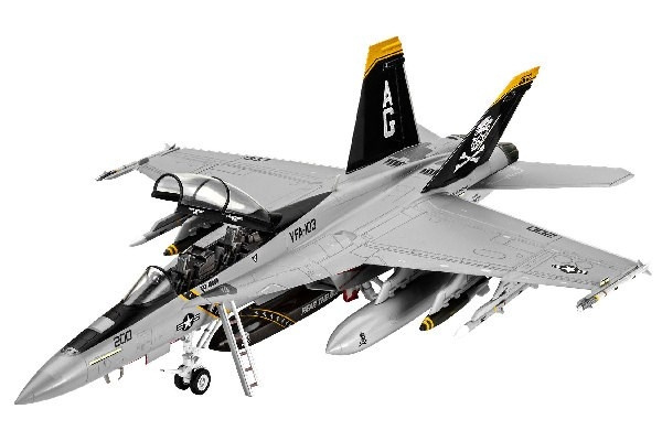 Revell F/A-18F Super Hornet in de groep SPORT, VRIJE TIJD & HOBBY / Hobby / Kunststof modellen / Vliegtuigen/helikopters bij TP E-commerce Nordic AB (C30562)