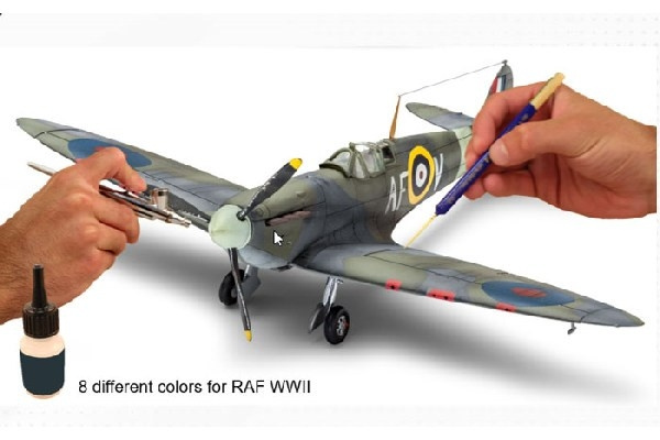 Revell Model Color, RAF WWII 8x17ml in de groep SPORT, VRIJE TIJD & HOBBY / Hobby / Hobbykleuren / Babylampen / Kleur ingesteld bij TP E-commerce Nordic AB (C30623)