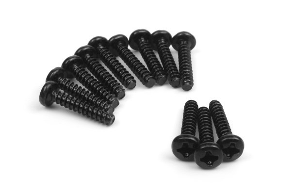 BLACKZON Pan Head Self Tapping Screws 3x15mm (12pcs) in de groep SPEELGOED, KINDER- & BABYPRODUCTEN / Op afstand bestuurbaar / Reserveonderdelen & Extra accessoires / Blackzon bij TP E-commerce Nordic AB (C30811)