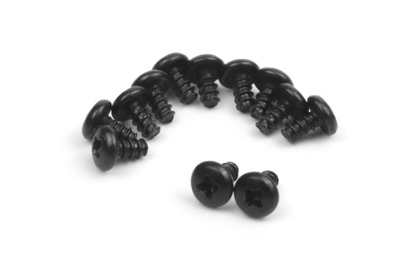 BLACKZON Pan Head Self Tapping Screws 2x4mm in de groep SPEELGOED, KINDER- & BABYPRODUCTEN / Op afstand bestuurbaar / Reserveonderdelen & Extra accessoires / Blackzon bij TP E-commerce Nordic AB (C30828)