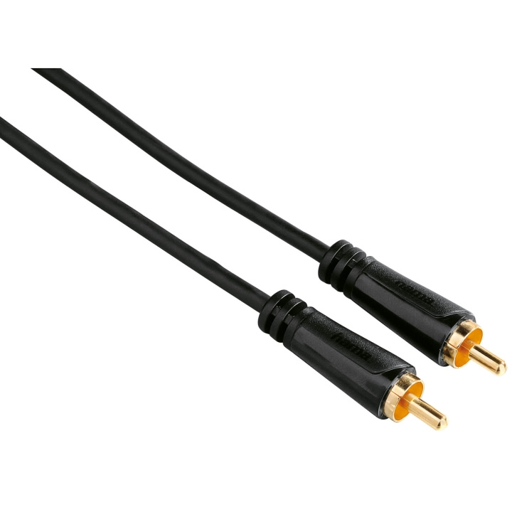 HAMA Kabel Video RCA-RCA Guld Svart 1.5m in de groep HOME ELECTRONICS / Kabels & Adapters / RCA / Kabels bij TP E-commerce Nordic AB (C30879)