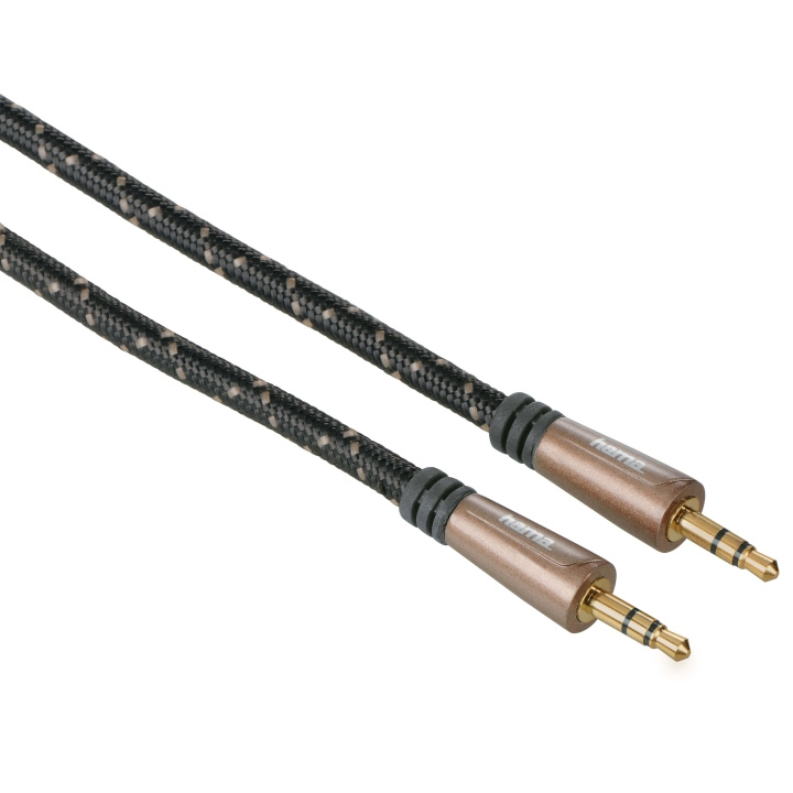 HAMA Kabel Audio Pro 3.5mm-3.5mm Svart 1.5m in de groep HOME ELECTRONICS / Kabels & Adapters / Audio Analoog / 3.5 mm bij TP E-commerce Nordic AB (C30894)