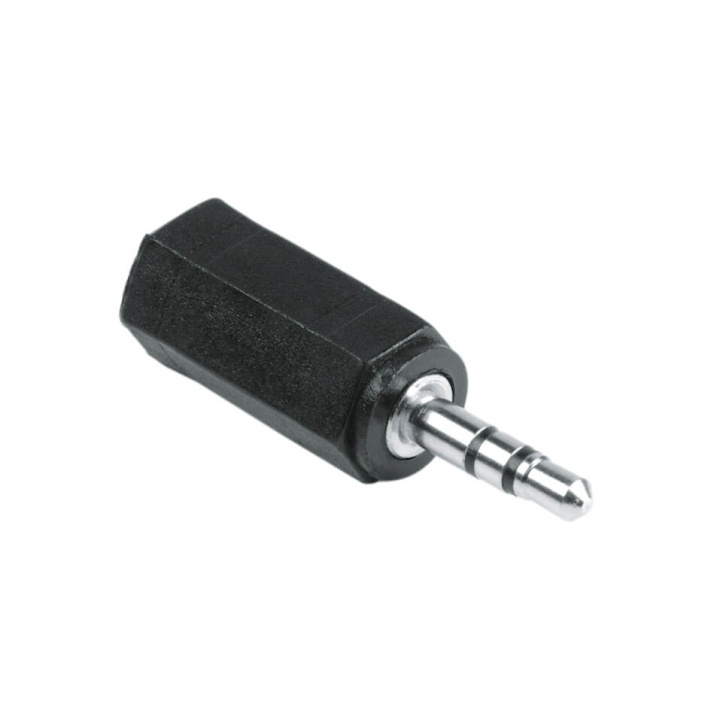 HAMA Adapter Audio 3.5mm-2.5mm Hane-Hona Stereo Svart in de groep HOME ELECTRONICS / Kabels & Adapters / Audio Analoog / Adapters bij TP E-commerce Nordic AB (C30900)