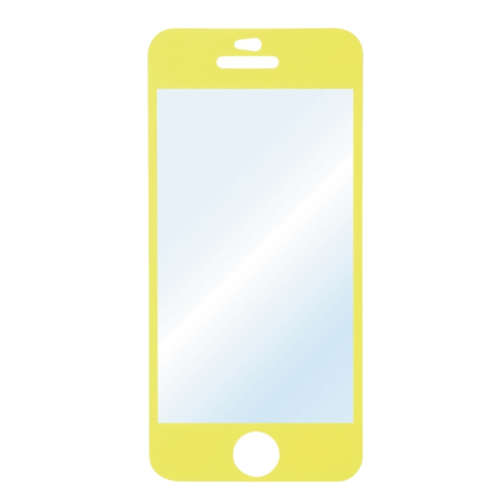 HAMA Skärmskydd iPhone5/S/C GUL 1-pack in de groep SMARTPHONE & TABLETS / Mobielbescherming / Apple / iPhone 5/5S/SE bij TP E-commerce Nordic AB (C30909)
