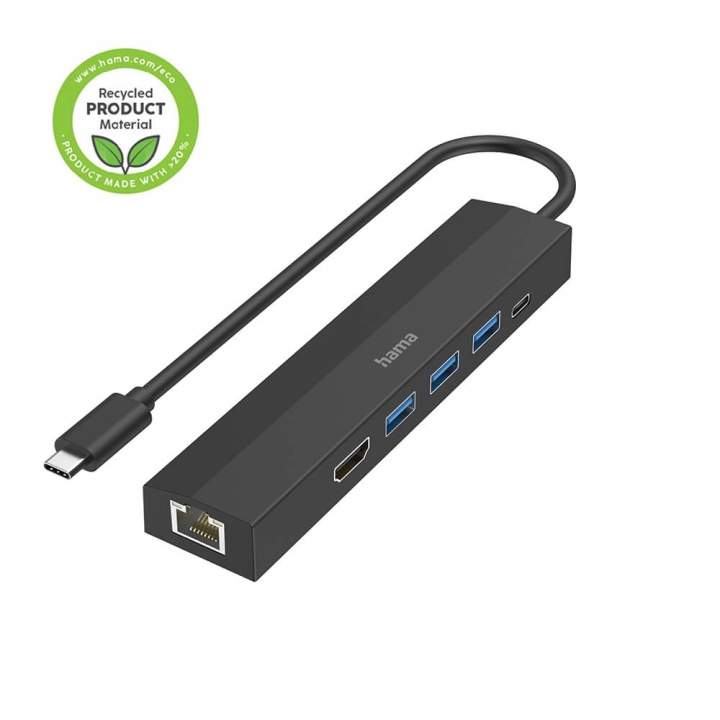 Hama USB-C Multiport Adapter 6 portar in de groep COMPUTERS & RANDAPPARATUUR / Computeraccessoires / USB-hubs bij TP E-commerce Nordic AB (C30959)