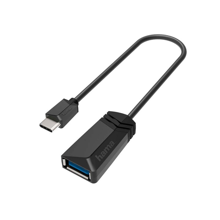 Hama Adapter USB-OTG USB-C-USB 3.2 Gen 1 5Gbit/s Svart in de groep COMPUTERS & RANDAPPARATUUR / Computerkabels / USB / USB-A / Adapters bij TP E-commerce Nordic AB (C30960)