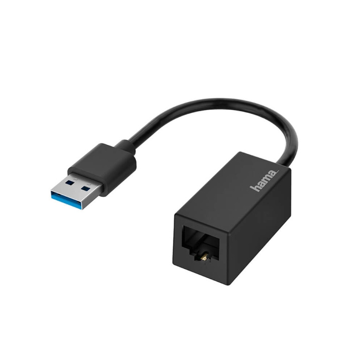 Hama Adapter Nätverk USB 3.0 USB - LAN/Ethernet 10/100/1000 in de groep COMPUTERS & RANDAPPARATUUR / Computerkabels / Netwerkkabels / Adapters & Geleiderverbindingen bij TP E-commerce Nordic AB (C30962)