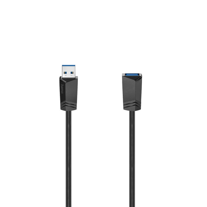 Hama Kabel USB-förlängning 3.0 5 Gbit/s 1.5m Svart in de groep COMPUTERS & RANDAPPARATUUR / Computerkabels / USB / USB-A / Kabels bij TP E-commerce Nordic AB (C30967)