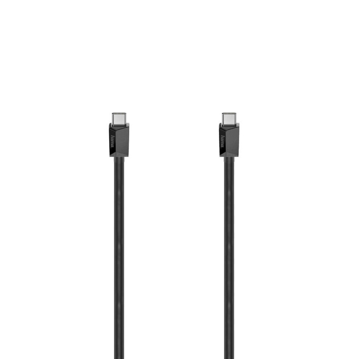 Hama Kabel USB-C USB 3.2 Gen2 10 Gbit/s 1m Svart in de groep COMPUTERS & RANDAPPARATUUR / Computerkabels / USB / USB-C bij TP E-commerce Nordic AB (C30974)