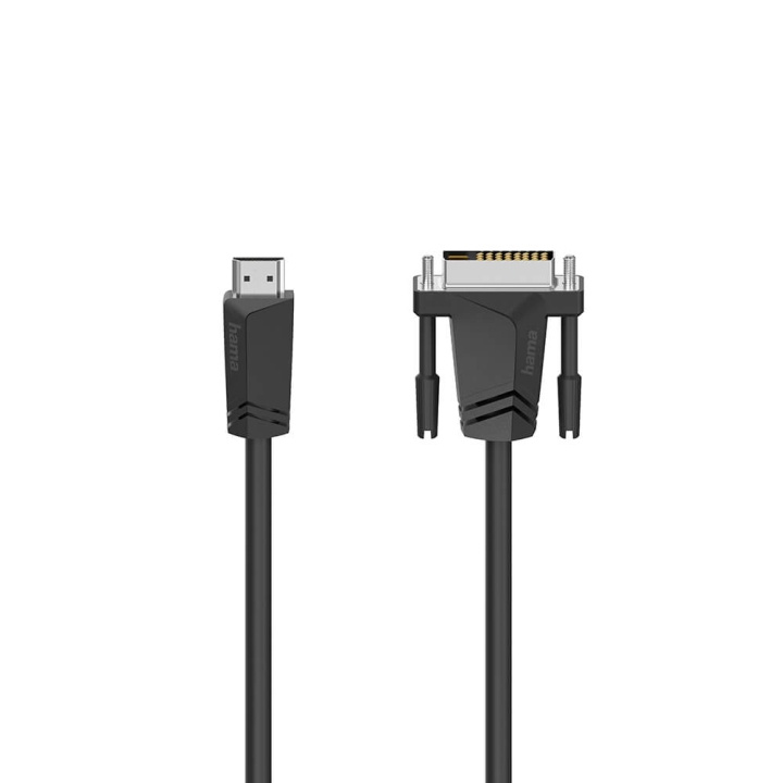 Hama Kabel HDMI till DVI/D Svart 1,5m in de groep HOME ELECTRONICS / Kabels & Adapters / HDMI / Kabels bij TP E-commerce Nordic AB (C31011)