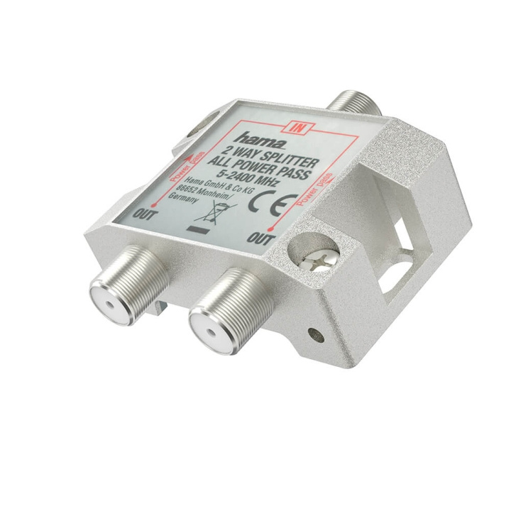 Hama SAT Splitter 2-vägs helskärmad in de groep HOME ELECTRONICS / Audio & Beeld / TV & Accessoires / Antennes & Accessoires bij TP E-commerce Nordic AB (C31030)