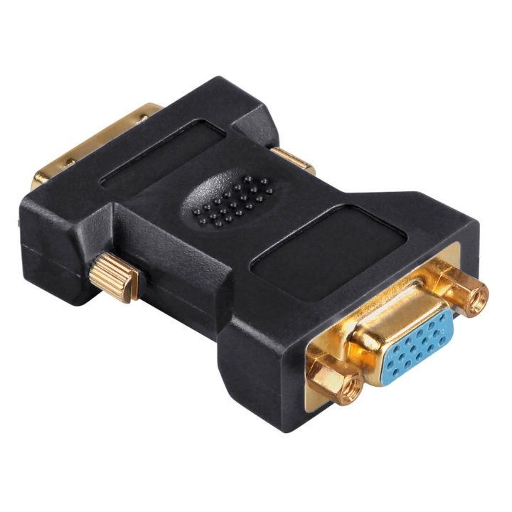 HAMA Adapter DVI-VGA Hane-Hona Svart in de groep COMPUTERS & RANDAPPARATUUR / Computerkabels / DVI / Adapters bij TP E-commerce Nordic AB (C31108)