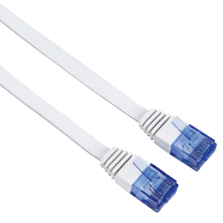 HAMA Kabel Nätverk CAT6 UTP Flat Vit 5m in de groep COMPUTERS & RANDAPPARATUUR / Computerkabels / Netwerkkabels / Cat6 bij TP E-commerce Nordic AB (C31123)