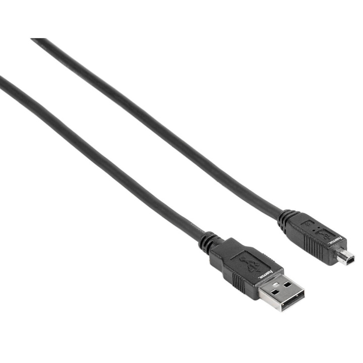 HAMA Kabel USB A-USB Mini B4 Svart 1.8m in de groep COMPUTERS & RANDAPPARATUUR / Computerkabels / USB / Mini-USB / Kabels bij TP E-commerce Nordic AB (C31155)