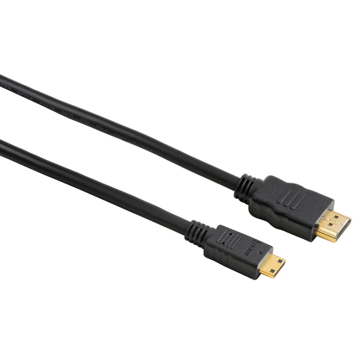 HAMA Kabel HDMI A-C Guld Svart 2.0m in de groep HOME ELECTRONICS / Kabels & Adapters / HDMI / Kabels bij TP E-commerce Nordic AB (C31160)