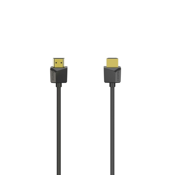 Hama Kabel HDMI Ethernet Flexislim Zwart 1,5m in de groep HOME ELECTRONICS / Kabels & Adapters / HDMI / Kabels bij TP E-commerce Nordic AB (C31186)