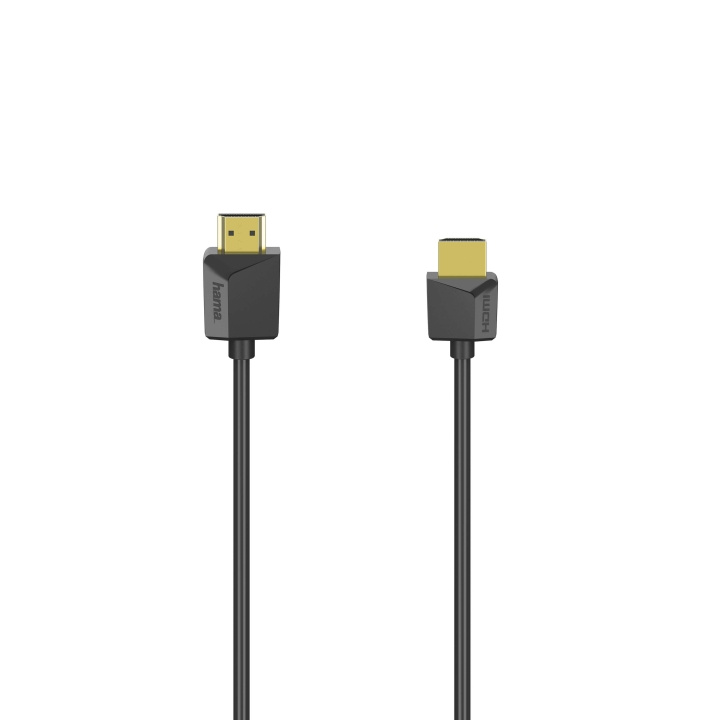 Hama Kabel HDMI Ethernet Flexislim Zwart 3m in de groep HOME ELECTRONICS / Kabels & Adapters / HDMI / Kabels bij TP E-commerce Nordic AB (C31187)