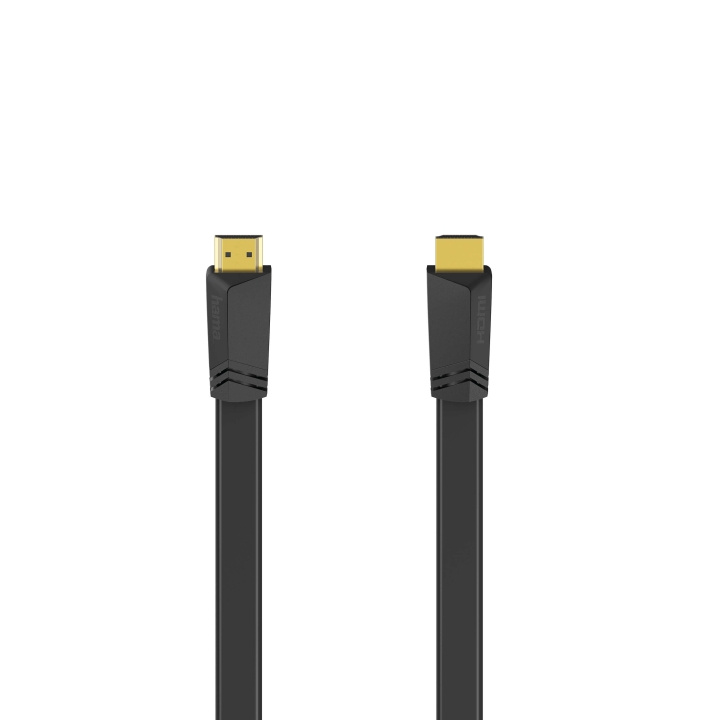 Hama Kabel HDMI Ethernet Plat Zwart 1,5m in de groep HOME ELECTRONICS / Kabels & Adapters / HDMI / Kabels bij TP E-commerce Nordic AB (C31190)