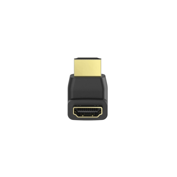 HAMA Adapter HDMI Vinklad Ned Hona-Hane Guld Svart in de groep HOME ELECTRONICS / Kabels & Adapters / HDMI / Adapters bij TP E-commerce Nordic AB (C31195)