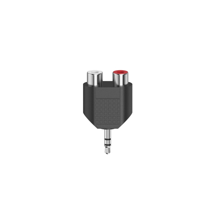 HAMA Adapter Audio 3.5mm-2xRCA Hane-2x Hona Svart in de groep HOME ELECTRONICS / Kabels & Adapters / Audio Analoog / Adapters bij TP E-commerce Nordic AB (C31200)